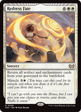 Redress Fate (DSC-009) - Duskmourn: House of Horror Commander: (miracle) Foil