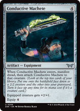 Conductive Machete (DSK-244) - Duskmourn: House of Horror Foil