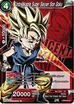 Unbreakable Super Saiyan Son Goku (SD2-03) [Magnificent Collection Fusion Hero]