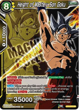 Height of Mastery Son Goku (BT4-075) [Magnificent Collection Forsaken Warrior]