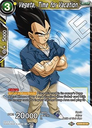 Vegeta, Time for Vacation (EX09-02) [Saiyan Surge]