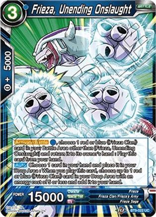 Frieza, Unending Onslaught (BT9-022) [Universal Onslaught]