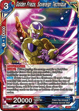 Golden Frieza, Sovereign Technique (BT9-106) [Universal Onslaught Prerelease Promos]