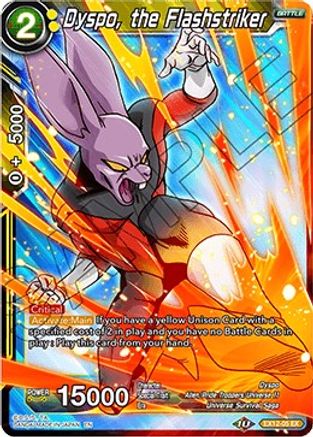 Dyspo, the Flashstriker (EX12-05) [Universe 11 Unison]