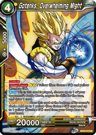 Gotenks, Overwhelming Might (BT10-111) [Rise of the Unison Warrior]