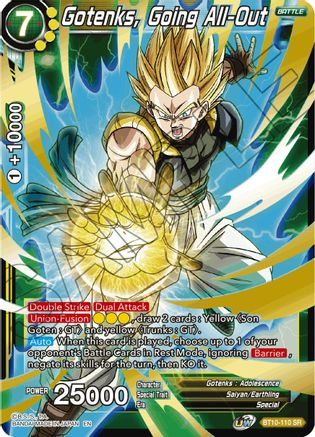 Gotenks, Going All-Out (BT10-110) [Rise of the Unison Warrior]