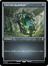 Emerald Medallion (Foil Etched) [Commander Masters]