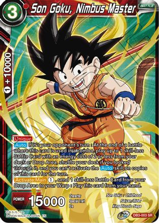 Son Goku, Nimbus Master (DB3-003) [Giant Force]