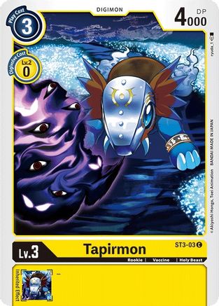 Tapirmon [ST3-03] [Starter Deck: Heaven's Yellow]