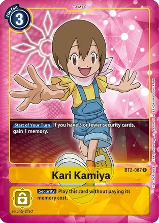 Kari Kamiya [BT2-087] (Buy-A-Box Promo) [Release Special Booster Ver.1.0 Promos]