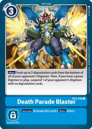 Death Parade Blaster [BT3-100] [Release Special Booster Ver.1.5]