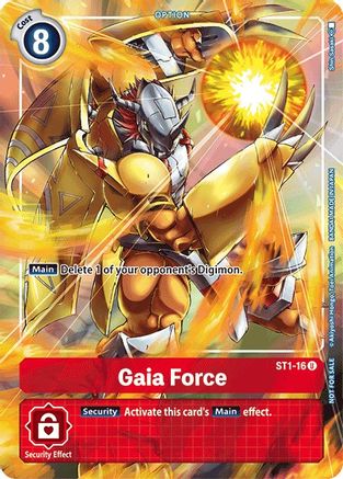 Gaia Force [ST1-16] (Tamer's Evolution Box) [Starter Deck: Gaia Red Promos]