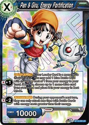Pan & Giru, Energy Fortification (Uncommon) (BT13-033) [Supreme Rivalry]
