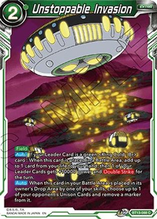 Unstoppable Invasion (Common) (BT13-088) [Supreme Rivalry]