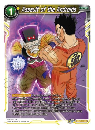 Assault of the Androids (Rare) (BT13-119) [Supreme Rivalry]