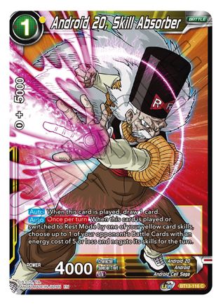 Android 20, Skill Absorber (Common) (BT13-116) [Supreme Rivalry]