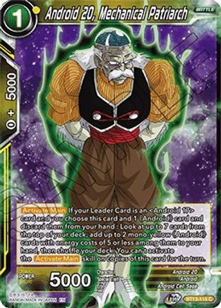 Android 20, Mechanical Patriarch (Common) (BT13-115) [Supreme Rivalry]