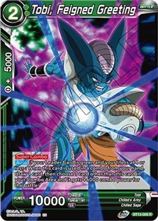 Tobi, Feigned Greeting (Rare) (BT13-068) [Supreme Rivalry]