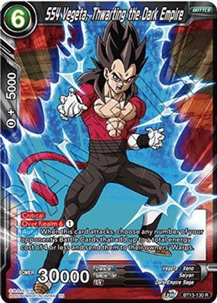 SS4 Vegeta, Thwarting the Dark Empire (Rare) (BT13-130) [Supreme Rivalry]