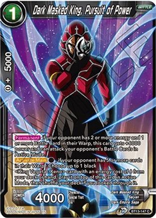 Dark Masked King, Pursuit of Power (Common) (BT13-147) [Supreme Rivalry]