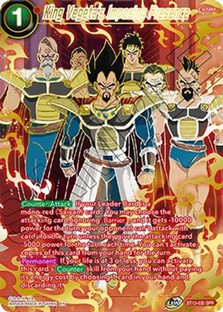 King Vegeta's Imposing Presence (SPR) (BT13-030) [Supreme Rivalry]
