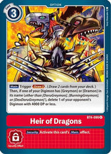 Heir of Dragons [BT4-099] [Great Legend]