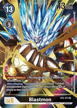 Blastmon [BT4-075] (Alternate Art) [Great Legend]