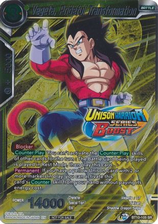 Vegeta, Prideful Transformation (Event Pack 08) (BT10-105) [Tournament Promotion Cards]
