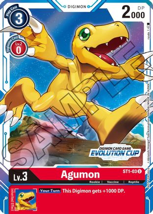 Agumon [ST1-03] (Evolution Cup) [Starter Deck: Gaia Red Promos]