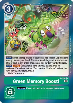 Green Memory Boost! [P-038] [Promotional Cards]