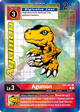 Agumon [EX1-001] (Alternate Art) [Classic Collection]