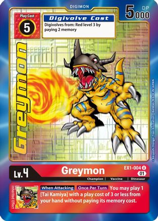 Greymon [EX1-004] (Alternate Art) [Classic Collection]