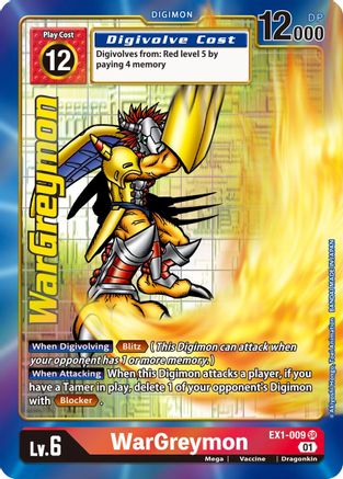 digimon cards wargreymon card wargreymon, bo 148. New inside Special reprint of the legendary WarGreymon card from BT14 WarGreymon - BT14-101 - SEC