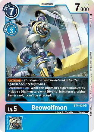 BeoWolfmon [BT4-030] (Event Pack 2) [Great Legend]