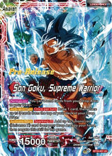 Son Goku // Son Goku, Supreme Warrior (BT16-001) [Realm of the Gods Prerelease Promos]