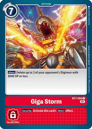 Giga Storm [BT7-094] [Next Adventure]