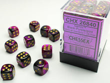 Chessex - 12mm d6 Dice Block (36 dice) - Various Colours