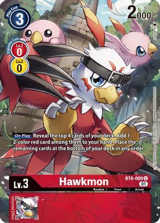 Hawkmon [BT8-009] (Alternative Art) [New Awakening]