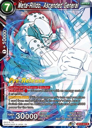 Meta-Rilldo, Ascended General (BT17-017) [Ultimate Squad Prerelease Promos]