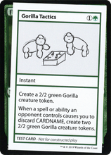Gorilla Tactics (2021 Edition) [Mystery Booster Playtest Cards]
