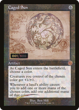 Caged Sun (Retro Schematic) (Serialized) [The Brothers' War Retro Artifacts]
