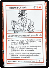 Tibalt the Chaotic (2021 Edition) [Mystery Booster Playtest Cards]