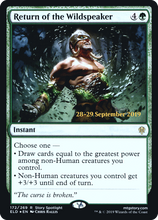 Return of the Wildspeaker [Throne of Eldraine Prerelease Promos]