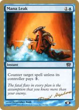 Mana Leak (Dave Humpherys) (SB) [World Championship Decks 2003]