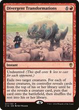 Divergent Transformations [Commander 2016]