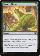 Massive Might (PLST-VOW-208) - The List