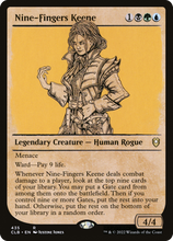 Nine-Fingers Keene (Showcase) [Commander Legends: Battle for Baldur's Gate]