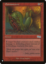 Outmaneuver (PLST-USG-205) - The List