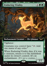 Enduring Vitality (DSK-381) - Duskmourn: House of Horror: (Extended Art) Foil