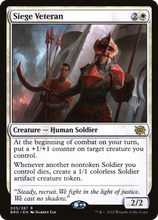 Siege Veteran (Promo Pack) [The Brothers' War Promos]